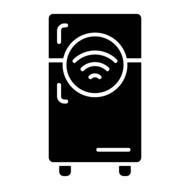 Beyaz arkaplanda Akıllı Uygulama simgesi, vektör illüstrasyonu 