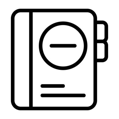 Beyaz arkaplan, vektör illüstrasyonundaki Kişi simgesini sil 