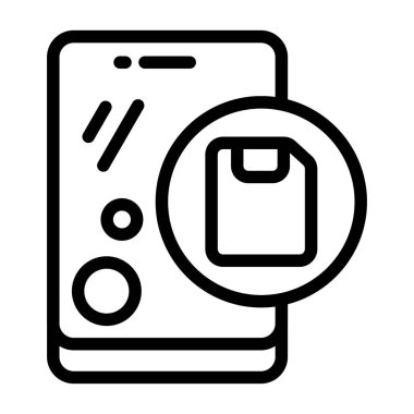 Beyaz arkaplan, vektör illüstrasyonunda simgeyi kaydet 