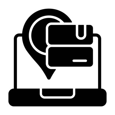 Konum Pin - şirket sunumu için ideal tasarım vektör simgesi