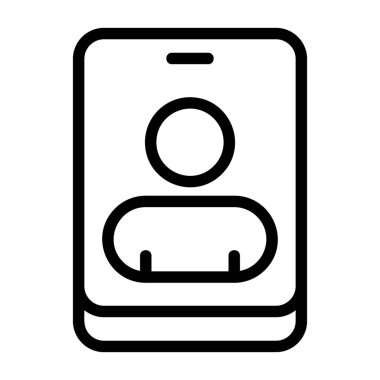 Kişi - yaratıcı iş için modern vektör simgesi