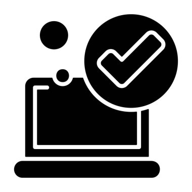 Beyaz arka plan üzerinde izole onay işareti simgesi         