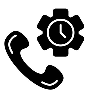 Simgeyi destekle, siyah işareti beyaz arkaplanda izole edildi