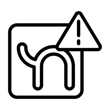 Beyaz sırt çantasındaki yeni tdoor simgesi, vektör illüstrasyonu  