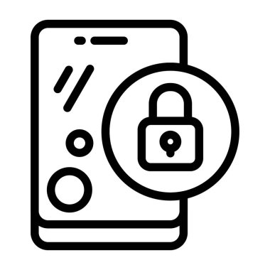 Beyaz geri gorund, vektör illüstrasyonuna simge kilitle  