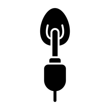 Beyaz sırtlı anestezi simgesi, vektör illüstrasyonu  