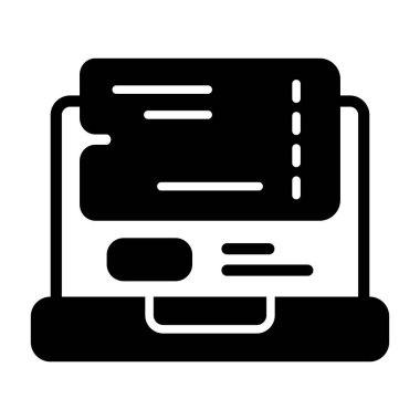 Kupon Kodu - düzenli minimal tasarımı olan simge