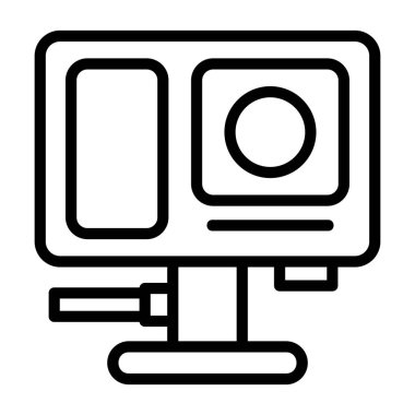 Giyilebilir Kamera - Takım sunumu için temel vektör simgesi