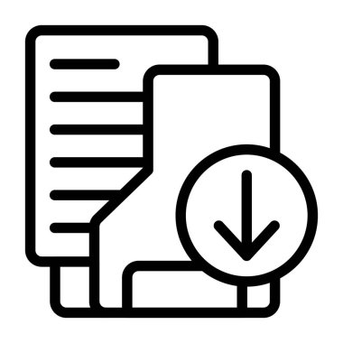 Beyaz geri gorund, vektör illüstrasyonundaki Dizin simgesini indirir 