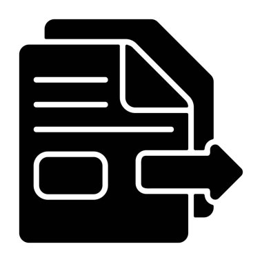 Beyaz arkaplan, vektör illüstrasyonundaki dosya kopyalama simgesi  