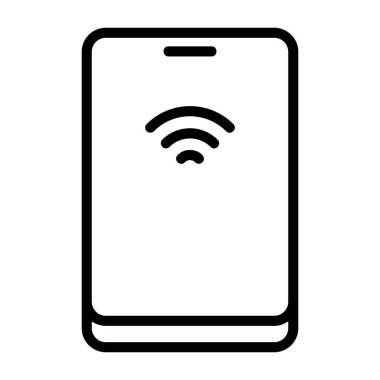 Vektör çizim simgesini işaret telefon 