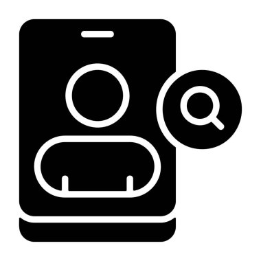 Arama Kişisi - yaratıcı iş için modern vektör simgesi