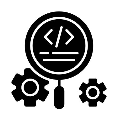 Düzenli tasarımda modern düz vektör simgesi, Teknik SEO