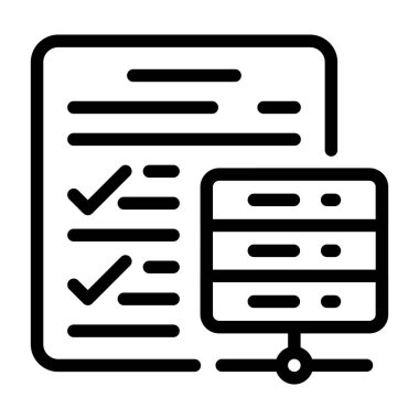 Sunucu faydaları - beyaz tuval üzerine yerleştirilmiş hafif simge