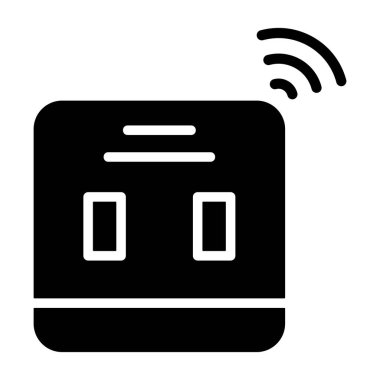 Smart Plug simge vektör çizimi