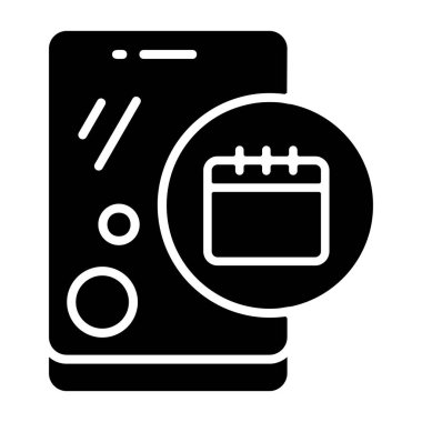 Basit simge, takvim resmi ile temiz beyaz arkaplan