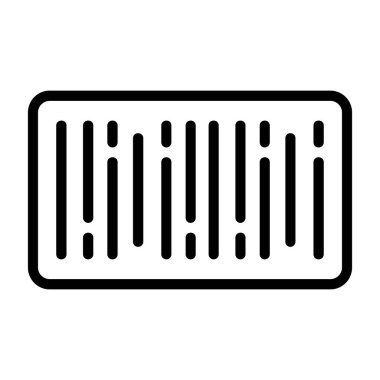 Barkod - düzenli asgari tasarımı olan simge