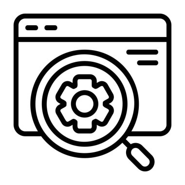 Off Page SEO icon, black sign isolated on white background