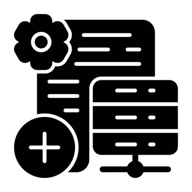 Kolay kullanım için zarif vektör simgeleri, hizmetlere ekle