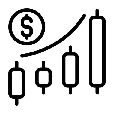 Borsa - web projeleri için temel vektör simgesi
