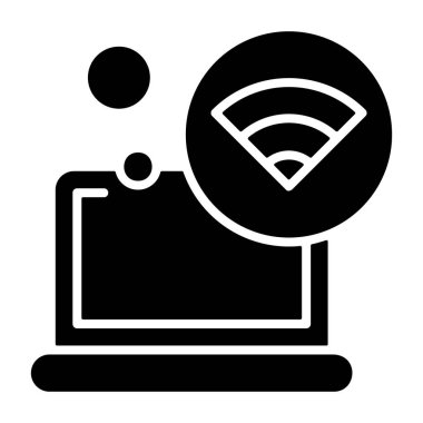 WiFi simgesini işaret illüstrasyon vektör