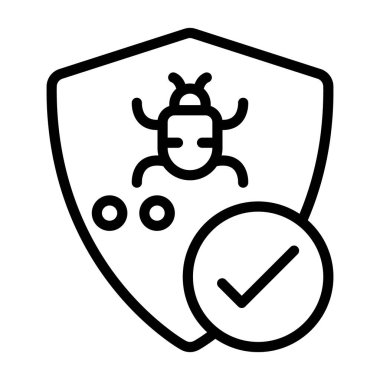 Koruma simgesi işaret vektör illüstrasyonu 