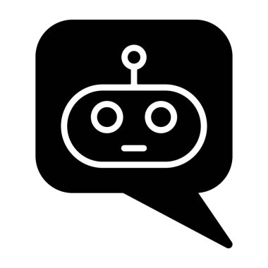 Konuşma balonu Sohbet Simgesi vektör çizimi 