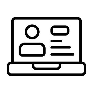 Kullanıcı Hesap simgesi, siyah işaret beyaz arkaplanda izole edildi 