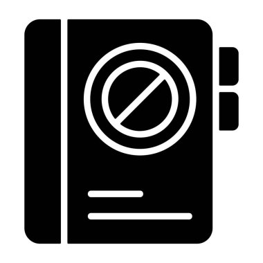 Kişiyi engelle - kurumsal tasarım için arıtılmış vektör simgesi