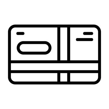 Beyaz arkaplanda zarif vektör simgesi, hediye kartı