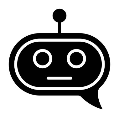 Konuşma balonu Sohbet Simgesi vektör çizimi 