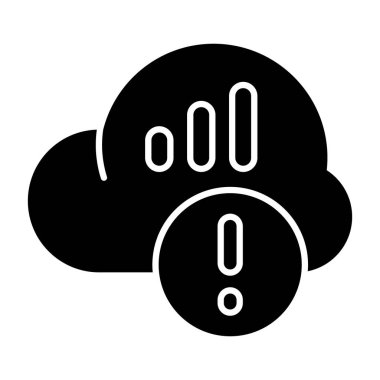 Ağ Uyarısı Bildirimi - Kalite ve basit vektör simgesi 