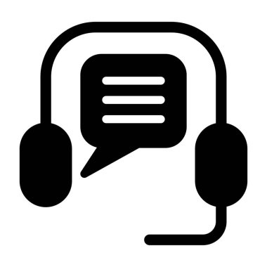 Düzenli tasarımda modern düz vektör simgesi, Teknik Destek