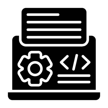 Kod Düzeltme - projeler için temiz vektör simgesi