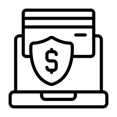 Güvenlik simgesi işaret vektörü illüstrasyonu 