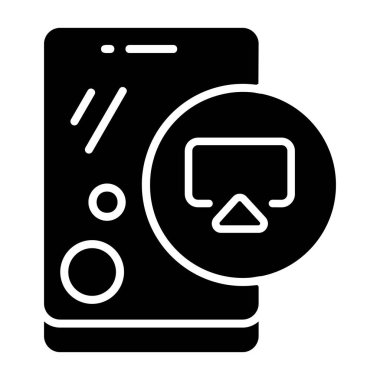 döküm simgesi, siyah işaret beyaz arkaplanda izole edildi