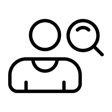 Kişi Araması - kurumsal tasarım için arıtılmış vektör simgesi