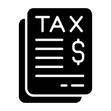 vergi simgesi işaret vektörü illüstrasyonu 