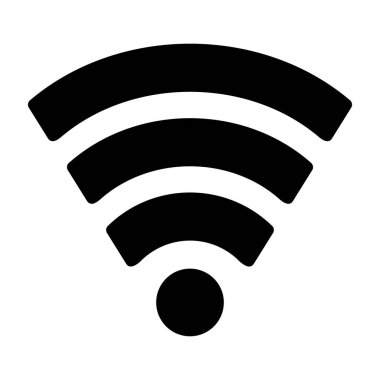 WiFi simgesini işaret illüstrasyon vektör