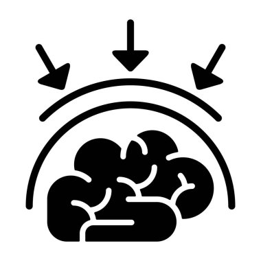 Self Awareness icon, black sign isolated on white background 