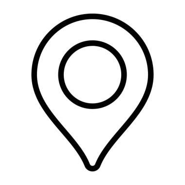 konum pin simgesi vektör illüstrasyonu 