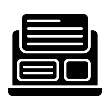 Dependencies icon, black sign isolated on white background 