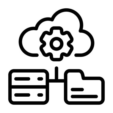 Markalaşma için parlak vektör simgesi, teknik altyapı