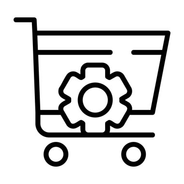 Multi Channel Retailing icon, black sign isolated on white background 