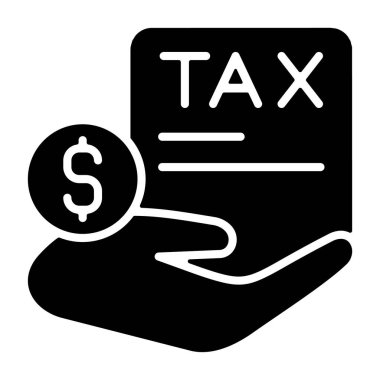 vergi simgesi işaret vektörü illüstrasyonu 