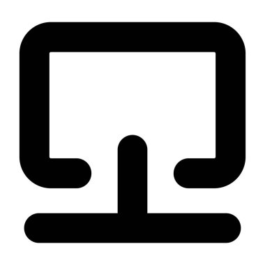 Ethernet icon, black sign isolated on white background 