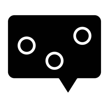 Konuşma balonu Sohbet Simgesi vektör çizimi 