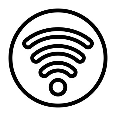 WiFi simgesini işaret illüstrasyon vektör