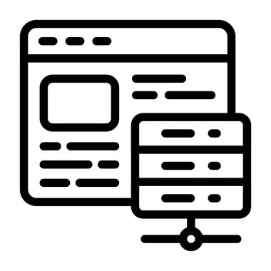 Günlük sunuculuğu - ince hatlı zarif arayüz simgesi