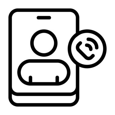 Kişi Çağrısı - Profesyonel sunum için temiz vektör simgesi oluşturuldu